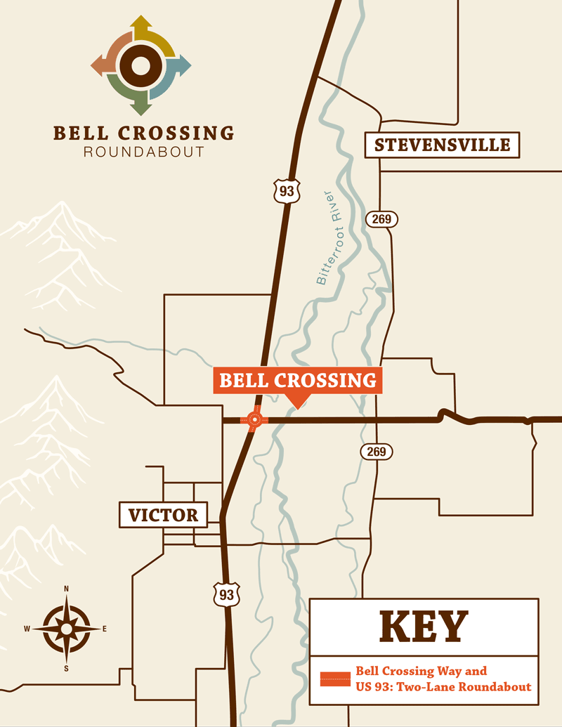 Bell Crossing Roundabout Project map