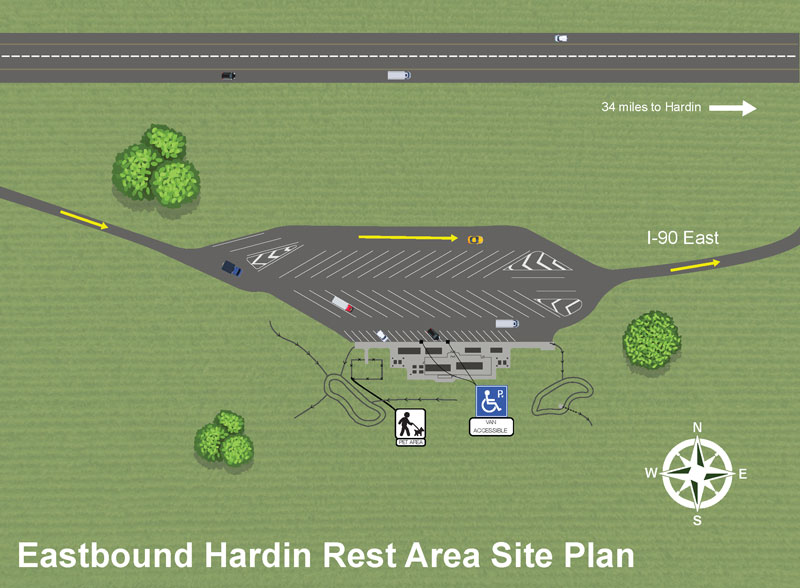 Hardin Rest Area Eastbound Site Plan