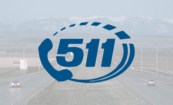 511 logo on Montana interstate background