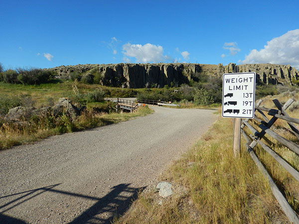 image of a Posted bridge over Smith River (near White Sulphur Springs)