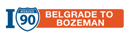 I-90: Belgrade to Bozeman logo