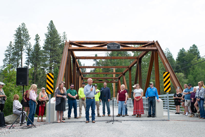 Bridge Street Bridge ribbon-cutting ceremony, Wednesday, June 25, 2025.