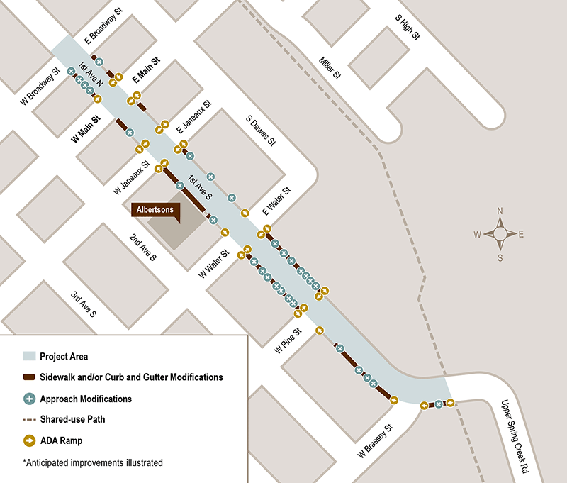 Lewistown ADA Upgrades Map