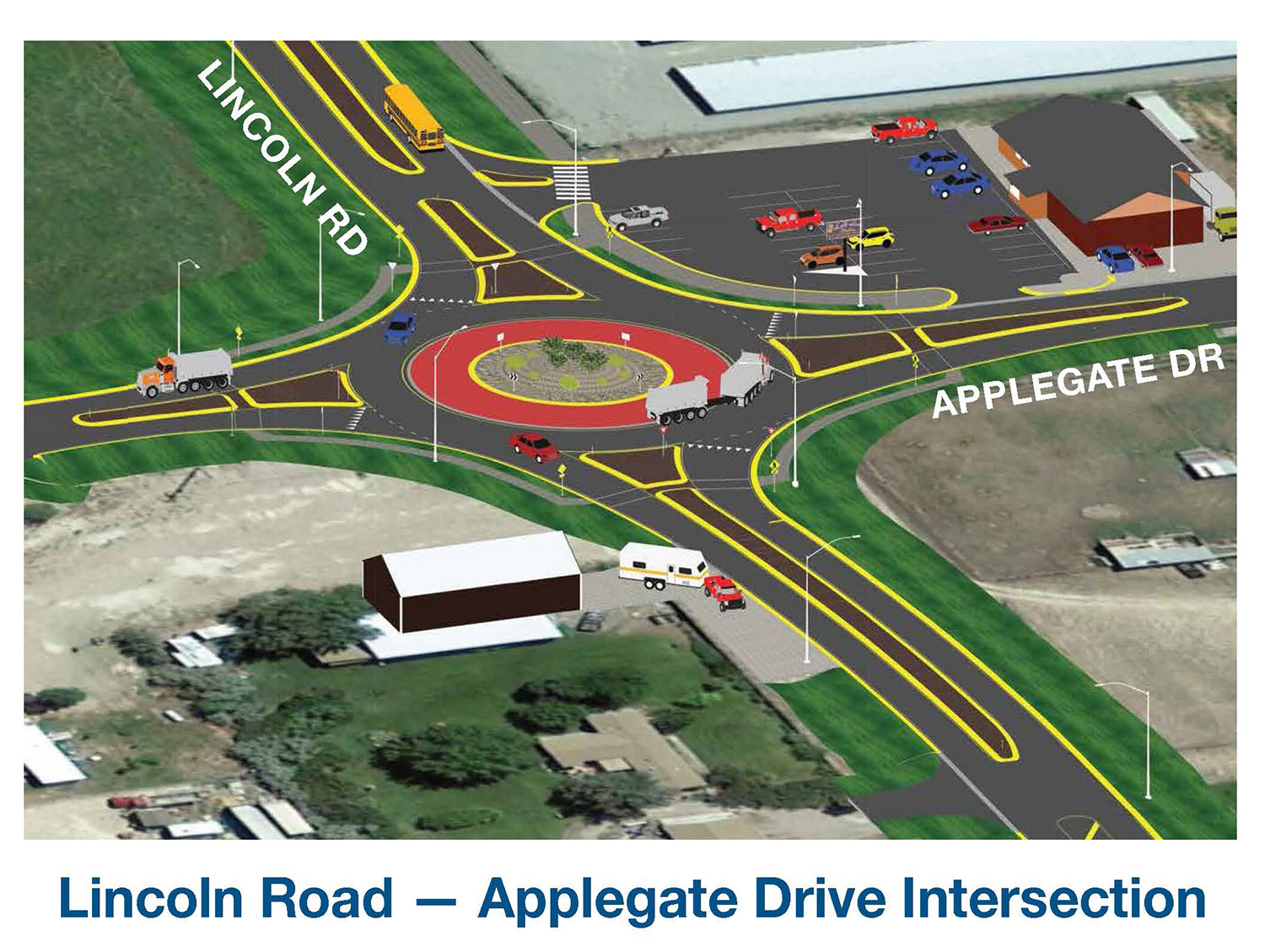 Lincoln - Applegate Intersection Roundabout