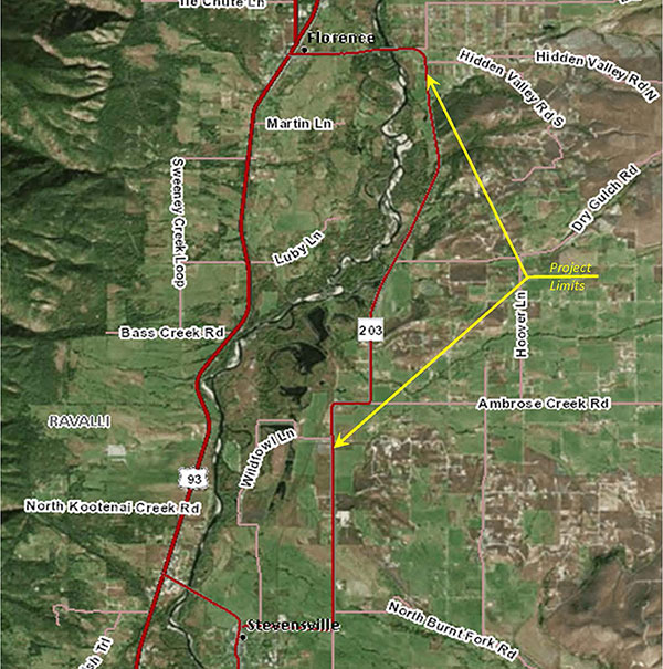 North of Stevensville - North project map