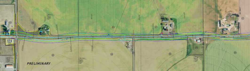 West Valley Dr. to W. Springcreek Rd. draft project alignment