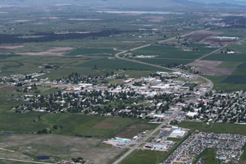 Ronan aerial view