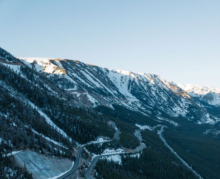 Scenic view of Beartooth Pass, Montana