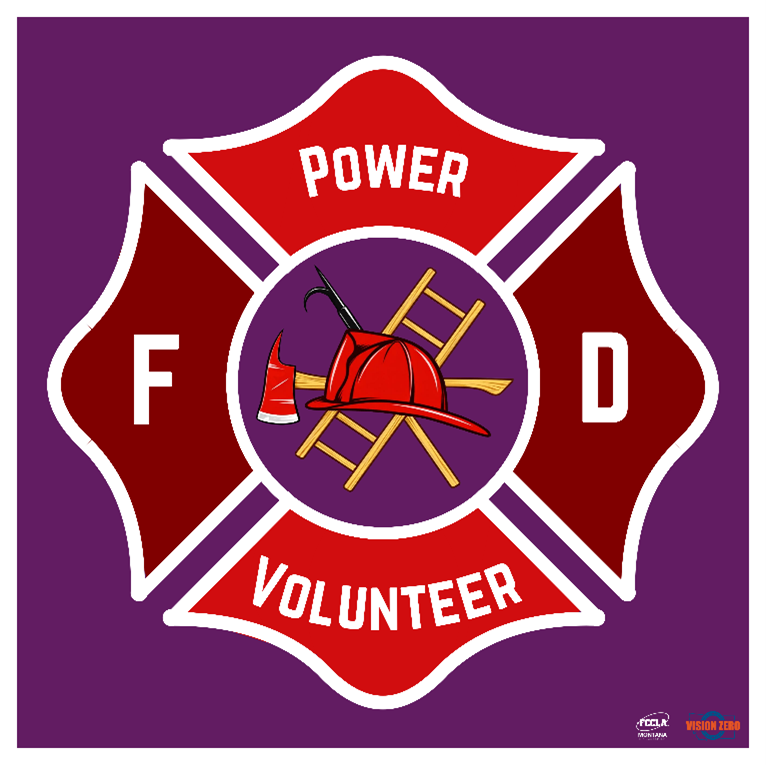 Power Volunteer Fire Department sign